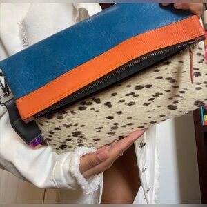 Purse Leather & Cowhide, Western Crossbody